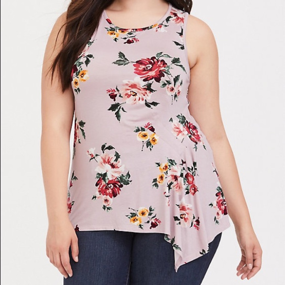 Super soft floral tank from Torrid 6x